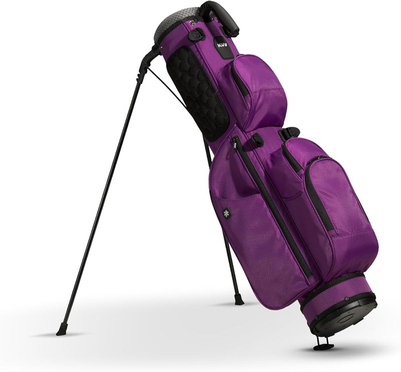 KVV Lightweight Pitch and Putt Golf Bag with Stand, Adjustable Dual Straps, Golf Stand Bag for Extra Storage in a Smaller Size - Image 2